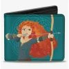 Top 10 ✔️ Disney Pixar Brave Princess Merida Archer Pose Brave Strong Beautiful Bifold Wallet 🥰