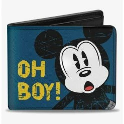 Best deal 😀 Disney Mickey Mouse Oh Boy Pose Weathered Bifold Wallet ⭐
