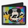 Discount ✔️ Disney Pluto Mickey Mouse Donald Duck Stay Fresh Group Bifold Wallet 🧨