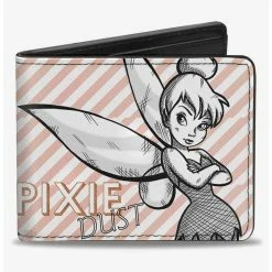 Buy π Disney Tinker Bell Sassy Pose Pixie Dust Stripes Bifold Wallet π―