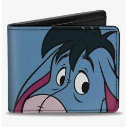Deals 👏 Disney Winnie The Pooh Eeyore Character Close Up Expression and Text Bifold Wallet ✔️
