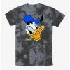 New 🔔 Disney Donald Duck Donald Big Face Tie-Dye T-Shirt 🎁