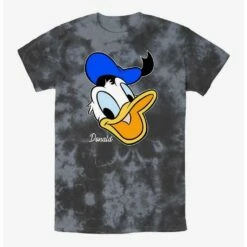 New 🔔 Disney Donald Duck Donald Big Face Tie-Dye T-Shirt 🎁