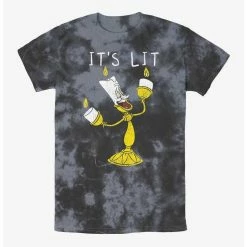 Promo 🥰 Disney Beauty and the Beast Lumiere It's Lit Tie-Dye T-Shirt 😉