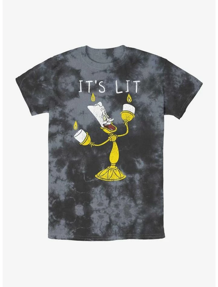 Promo π₯° Disney Beauty and the Beast Lumiere It's Lit Tie-Dye T-Shirt π 1 Promo π₯° Disney Beauty and the Beast Lumiere It's Lit Tie-Dye T-Shirt π