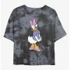 Budget ✨ Disney Daisy Duck Traditional Daisy Tie-Dye 🥰 Girls Crop T-Shirt ⭐