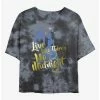 Best Sale 🥰 Disney Cinderella No Midnight Tie-Dye Girls Crop T-Shirt 💯