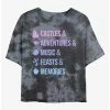 New 🎉 Disney Princesses Just Disney Things Tie-Dye Girls Crop T-Shirt 😍
