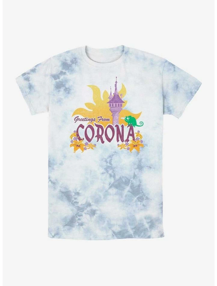 Buy 🎉 Disney Princesses Tangled Greetings From Corona Tie-Dye T-Shirt ⭐ 1 Buy 🎉 Disney Princesses Tangled Greetings From Corona Tie-Dye T-Shirt ⭐