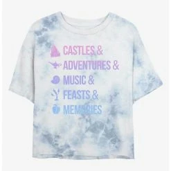 Outlet 😉 Disney Princesses Just Disney Things Tie-Dye Girls Crop T-Shirt ✔️