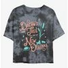 Deals 🥰 Disney Princesses New Orleans Dreams Tie-Dye 👍 Girls Crop T-Shirt ⭐
