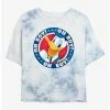 Best Sale 😍 Disney Donald Duck Oh Boy Badge Tie-Dye Girls Crop T-Shirt ⭐
