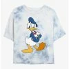 Top 10 😍 Disney Donald Duck Traditional Donald Tie-Dye Girls Crop T-Shirt 😉