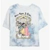 Top 10 🔥 Disney Princesses Once Upon A Time Tie-Dye Girls Crop T-Shirt ⭐