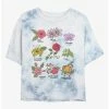 Top 10 ❤️ Disney Princesses Princess Flowers Tie-Dye ❤️ Girls Crop T-Shirt ✔️