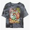 Deals 🤩 Disney Princesses Princess Power Tie-Dye Girls Crop T-Shirt 🧨