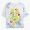 Cheap 🤩 Disney Encanto Flower Arrangement Tie-Dye Girls Crop T-Shirt 😀