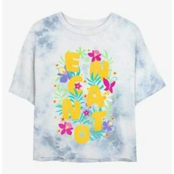 Cheap 🤩 Disney Encanto Flower Arrangement Tie-Dye Girls Crop T-Shirt 😀