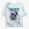 Budget 🔥 Disney Encanto Family Together Tie-Dye Girls Crop T-Shirt ⭐