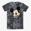 Outlet 🎁 Disney Mickey Mouse Big Face Tie-Dye T-Shirt ⌛