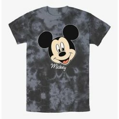Outlet 🎁 Disney Mickey Mouse Big Face Tie-Dye T-Shirt ⌛