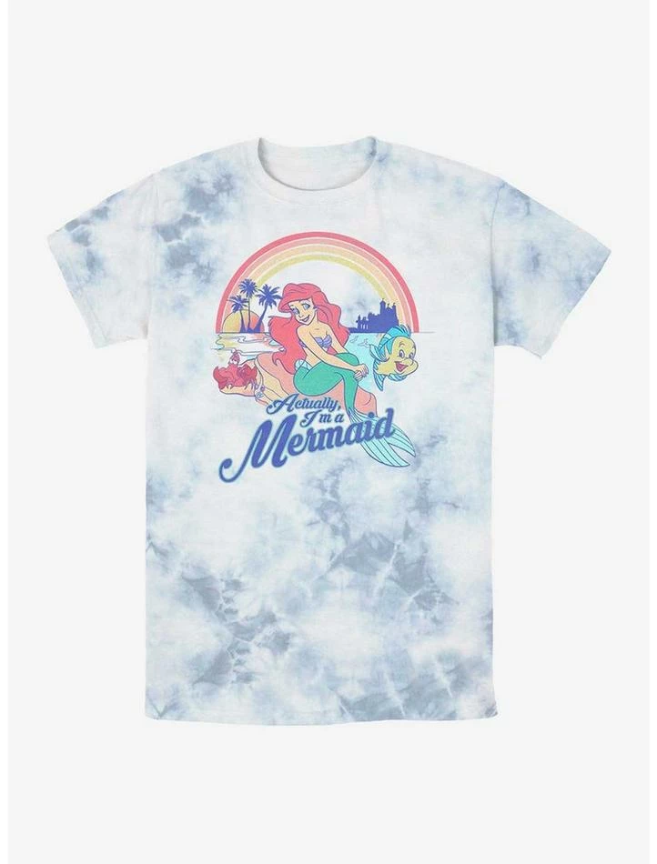Best Pirce 🔔 Disney The Little Mermaid Actually, I'm A Mermaid Tie-Dye T-Shirt ✨ 1 Best Pirce 🔔 Disney The Little Mermaid Actually, I'm A Mermaid Tie-Dye T-Shirt ✨