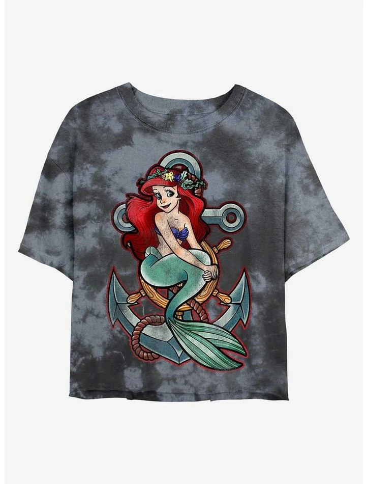 Cheap 🎉 Disney The Little Mermaid Anchor Beauty Tie-Dye 🛒 Girls Crop T-Shirt ⌛ 1 Cheap 🎉 Disney The Little Mermaid Anchor Beauty Tie-Dye 🛒 Girls Crop T-Shirt ⌛