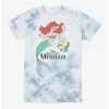 New 😀 Disney The Little Mermaid Ariel and Flounder Tie-Dye T-Shirt 👍