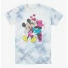 Outlet 👏 Disney Mickey Mouse Loves and Kisses Tie-Dye T-Shirt 🌟