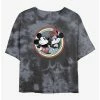 Best Sale ⭐ Disney Mickey Mouse Best Duo Badge Tie-Dye ⌛ Girls Crop T-Shirt 😉