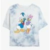 Cheap ⭐ Disney Mickey Mouse Big Donald & Daisy Tie-Dye ✨ Girls Crop T-Shirt 😉