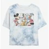 Flash Sale 🔥 Disney Mickey Mouse Disney Bunch Tie-Dye Girls Crop T-Shirt 👏