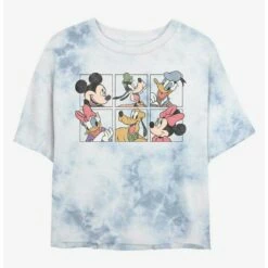 Flash Sale 🔥 Disney Mickey Mouse Disney Bunch Tie-Dye Girls Crop T-Shirt 👏