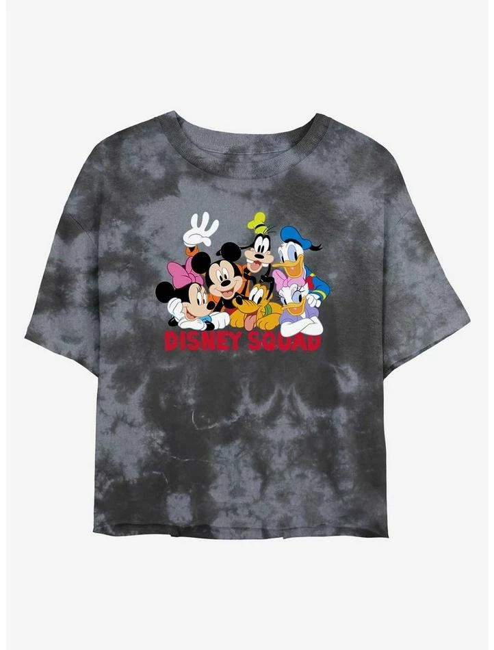 Outlet ⌛ Disney Mickey Mouse Disney Squad Tie-Dye Girls Crop T-Shirt 💯 1 Outlet ⌛ Disney Mickey Mouse Disney Squad Tie-Dye Girls Crop T-Shirt 💯
