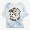 Best Pirce ❤️ Disney Mickey Mouse 🛒 Dog Life Tie-Dye ⭐ Girls Crop T-Shirt ❤️