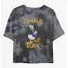 Best Pirce 🥰 Disney Mickey Mouse Donald Duck Tie-Dye ✨ Girls Crop T-Shirt ⌛