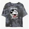 Best Sale ⌛ Disney Mickey Mouse Mickey Badge Tie-Dye 🤩 Girls Crop T-Shirt ⭐