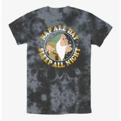 Flash Sale 🛒 Disney Snow White and the Seven Dwarfs Nap All Day Tie-Dye T-Shirt ✨