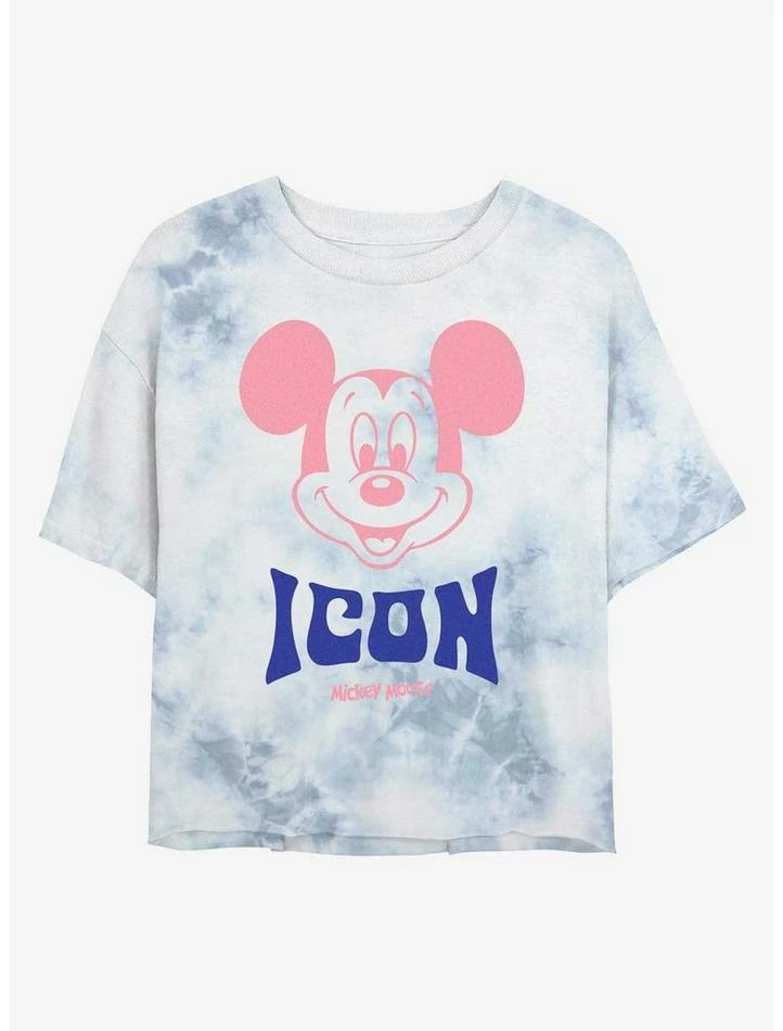 Budget ๐คฉ Disney Mickey Mouse Mickey Icon Tie-Dye Girls Crop T-Shirt ๐ 1 Budget ๐คฉ Disney Mickey Mouse Mickey Icon Tie-Dye Girls Crop T-Shirt ๐