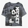 Cheapest 🌟 Disney Mickey Mouse Mickey Lean Tie-Dye Girls Crop T-Shirt 👏