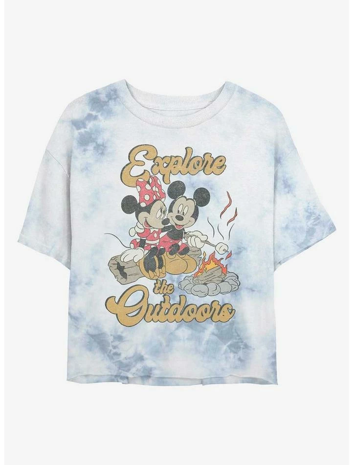 Budget β€οΈ Disney Mickey Mouse Outdoors Campfire Tie-Dye Girls Crop T-Shirt π 1 Budget β€οΈ Disney Mickey Mouse Outdoors Campfire Tie-Dye Girls Crop T-Shirt π