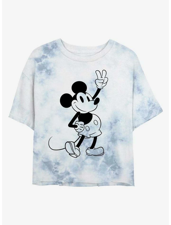 Best Pirce ๐ฅฐ Disney Mickey Mouse Peace Out Tie-Dye ๐ Girls Crop T-Shirt โญ 1 Best Pirce ๐ฅฐ Disney Mickey Mouse Peace Out Tie-Dye ๐ Girls Crop T-Shirt โญ