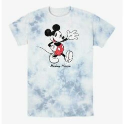 Hot Sale 👍 Disney Mickey Mouse Waving Hi Tie-Dye T-Shirt 🧨