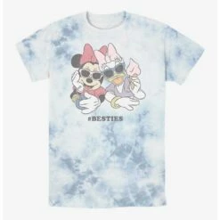 New ❤️ Disney Minnie Mouse Besties Minnie and Daisy Tie-Dye T-Shirt 🔔