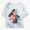 Top 10 ❤️ Disney Mulan Warrior Princess Tie-Dye 🛒 Girls Crop T-Shirt ✨