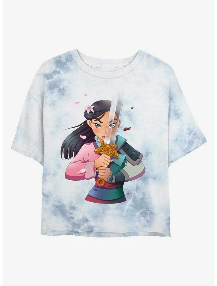 Top 10 ❤️ Disney Mulan Warrior Princess Tie-Dye 🛒 Girls Crop T-Shirt ✨ 1 Top 10 ❤️ Disney Mulan Warrior Princess Tie-Dye 🛒 Girls Crop T-Shirt ✨