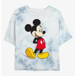 Top 10 ✔️ Disney Mickey Mouse Traditional Mickey Tie-Dye Girls Crop T-Shirt 😍