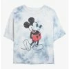 Deals ⌛ Disney Mickey Mouse Vintage Classic Tie-Dye 👍 Girls Crop T-Shirt ⌛