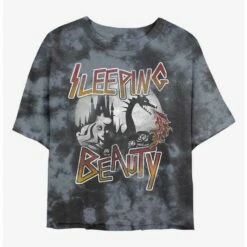 Buy 😉 Disney Sleeping Beauty Beauty Sleep Tie-Dye Girls Crop T-Shirt ⭐