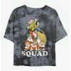 Deals 🤩 Disney Snow White and the Seven Dwarfs Squad Tie-Dye 😀 Girls Crop T-Shirt ⭐